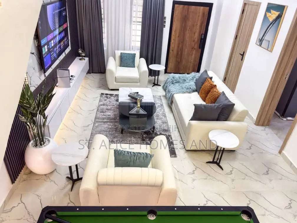 24orty7 Apartment White Luxe 3 Bedroom Apartment With Swimming Pool in Off Lekki-Epe Expressway