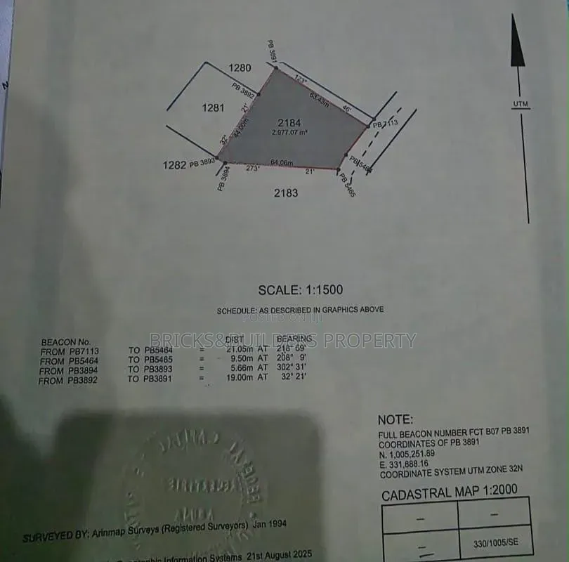 Prime Residential Land for Sale | 2,977 SQM | Katampe Main, Abuja in Katampe (Main)