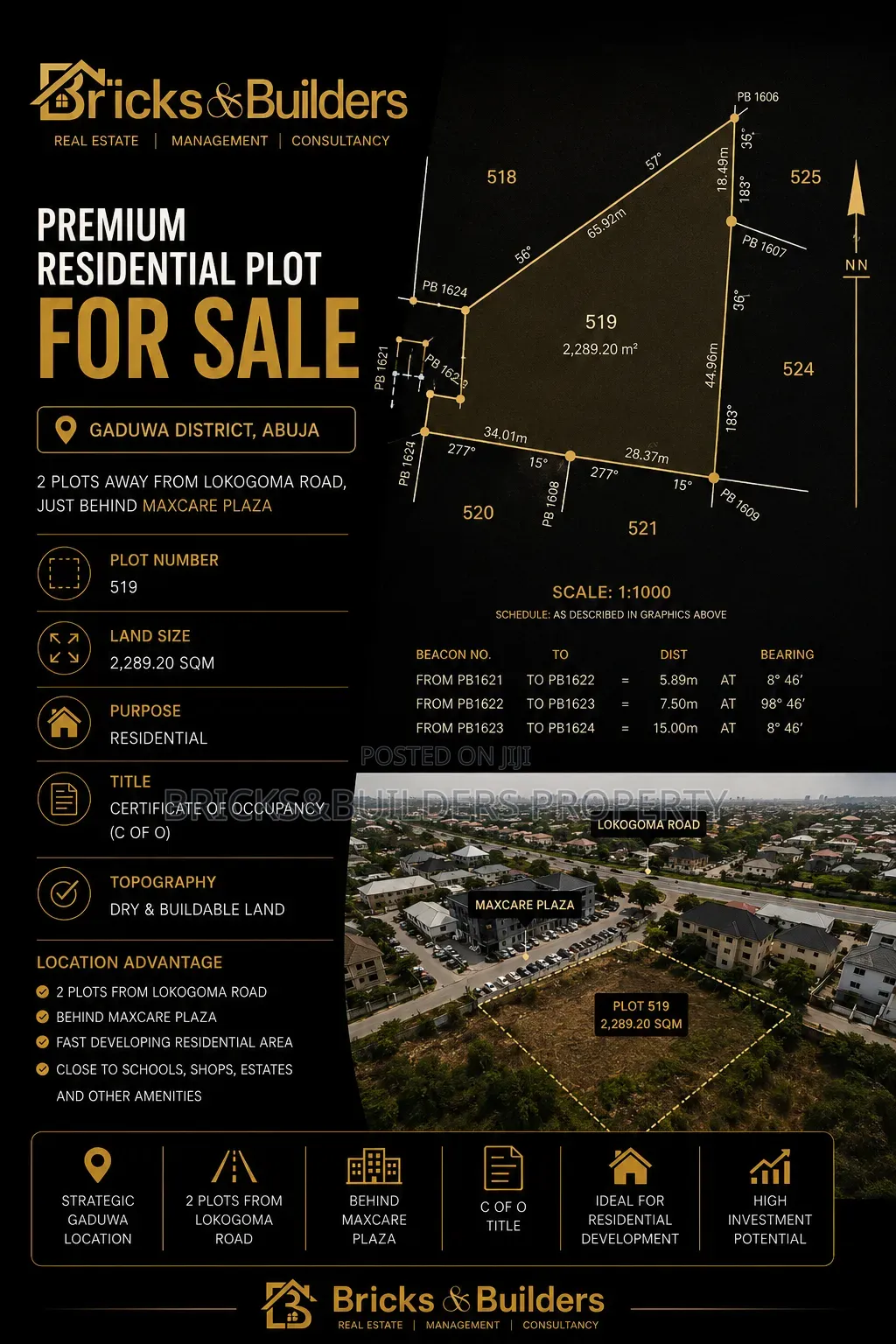 Prime Residential Plot for Sale in Gaduwa Abuja | C of O | 2,289sqm in Gaduwa