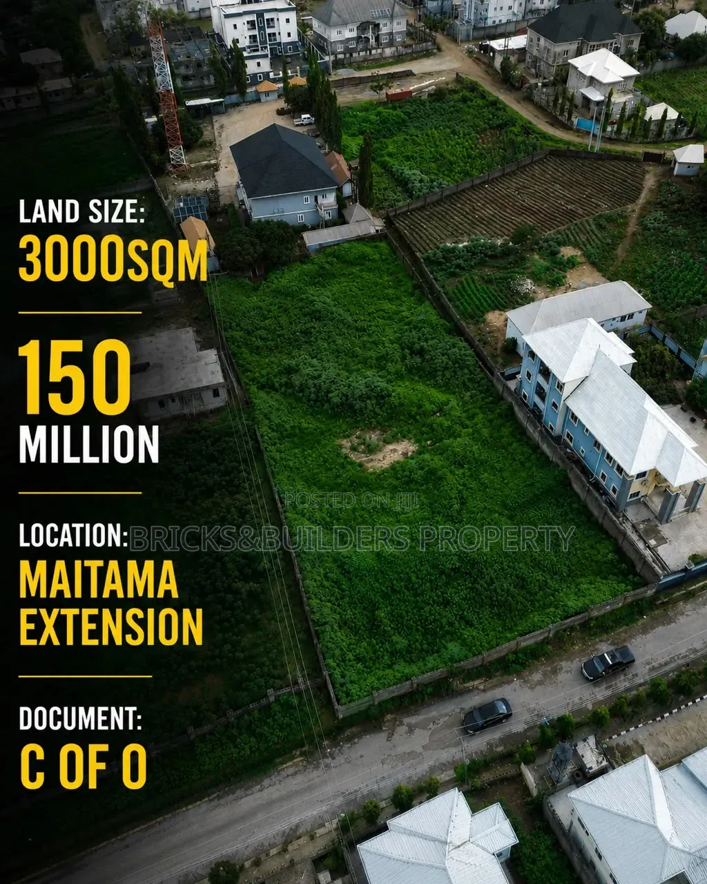 3000sqm C of O Land for Sale in Maitama Extension Abuja in Karshi
