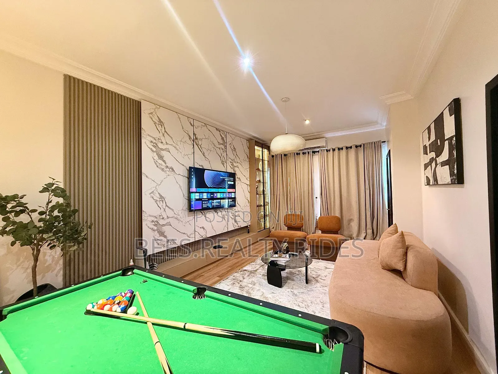 Cozy 2 Bedroom Apartment With a PS5, Snooker Board and Other Games in Ikate