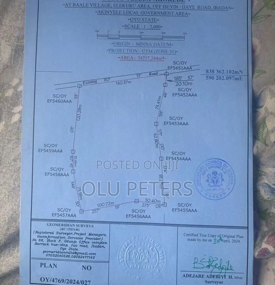 10 Acres of Land for Sale in Moniya