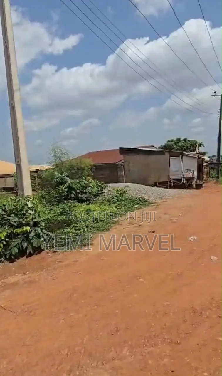 Plot of Land With Borehole, Fenced, 10 Secs Drive to the Tarred Road in Akobo