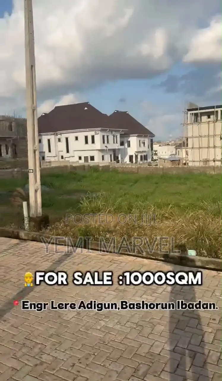 1000sqm of Land for Sale at Engr Lere Adigun, Bashorun-Ibadan. in Basorun