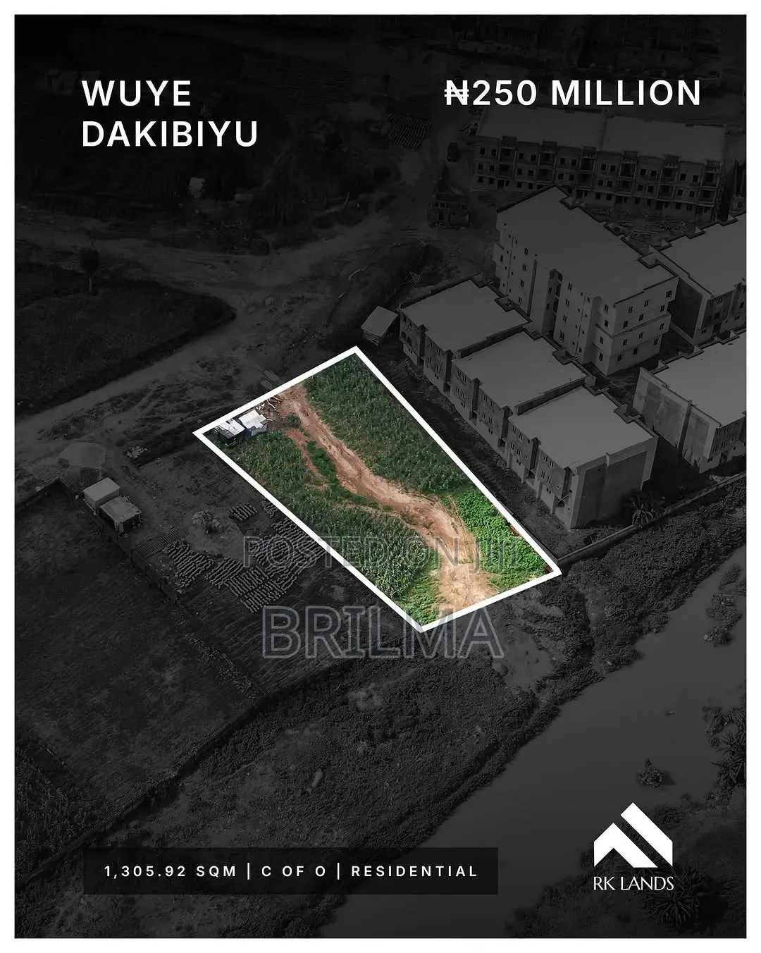 1,305 SQM of Land in Wuye (Dakibiyu) for Sale in Wuye