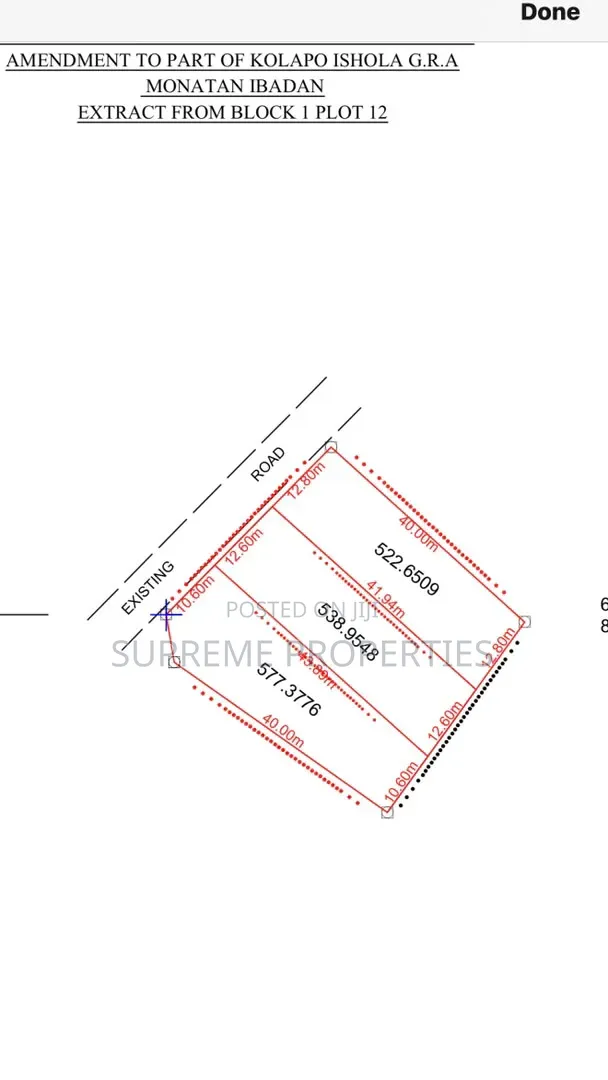 Plots of Land for Sale Inside Kolapo Ishola GRA Akobo Ibadan in Ibadan