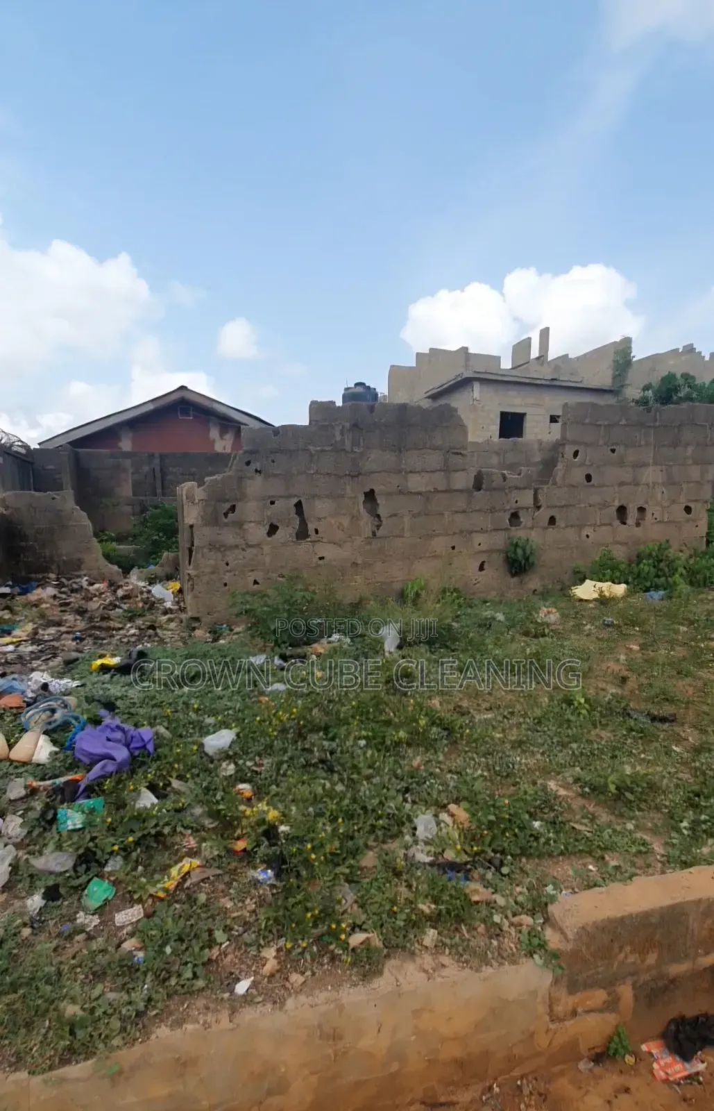 Quarter Plot of Land With Foundation Available for Sale in Ayobo