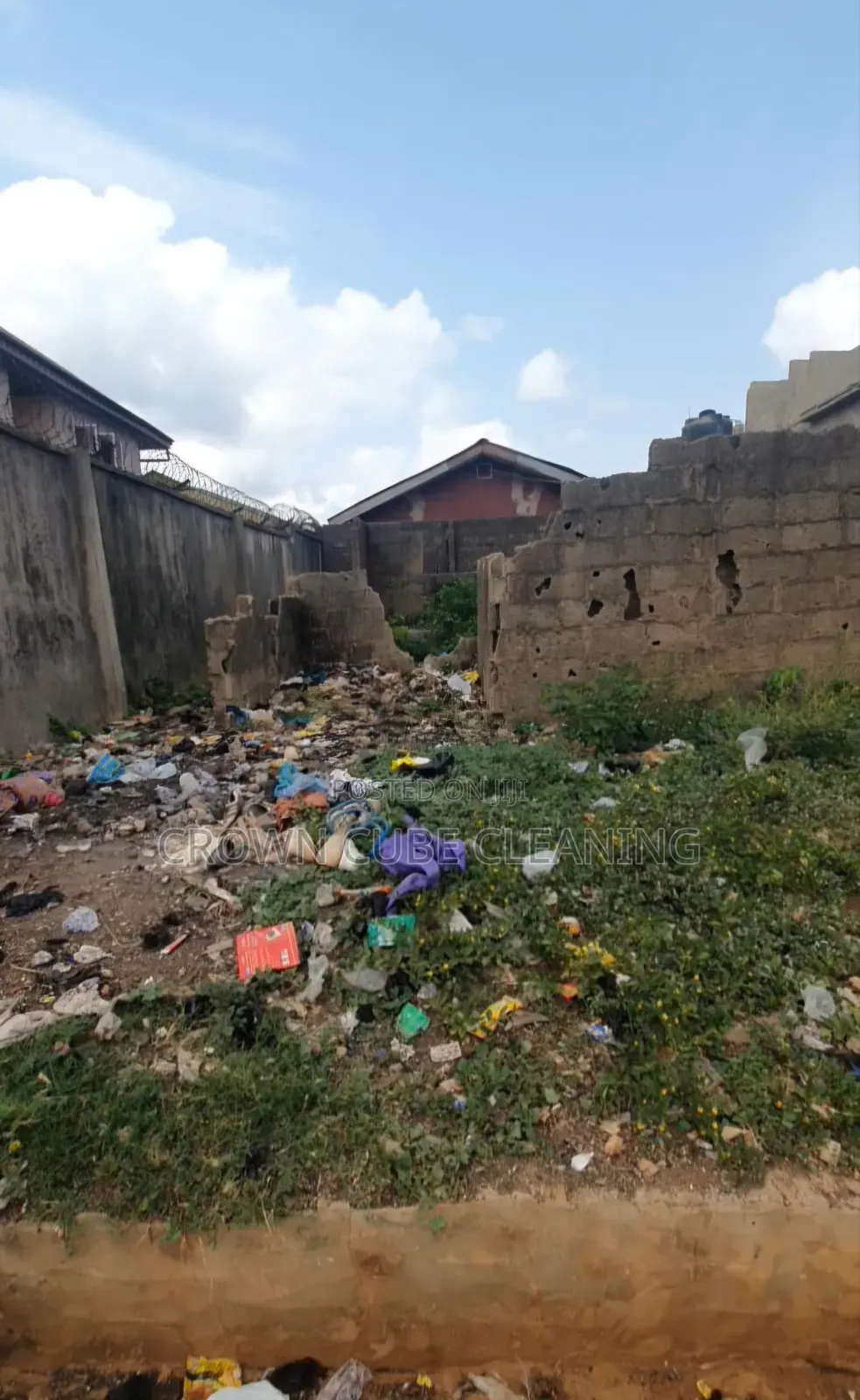 Quarter Plot of Land With Foundation Available for Sale in Ayobo