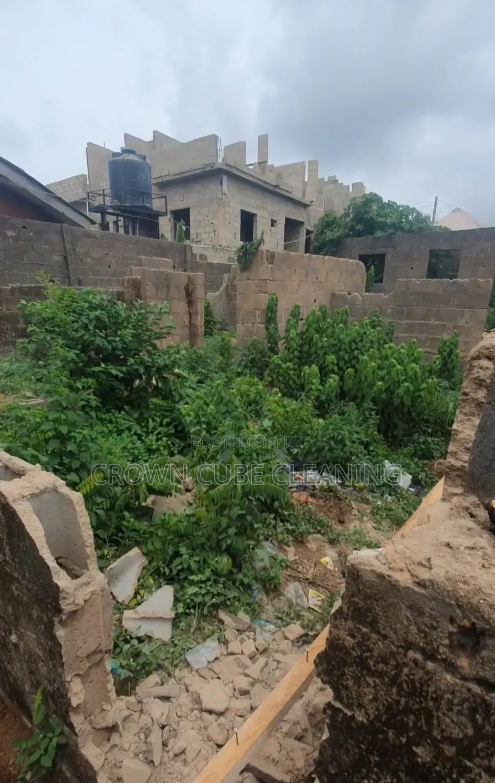 Quarter Plot of Land With Foundation Available for Sale in Ayobo
