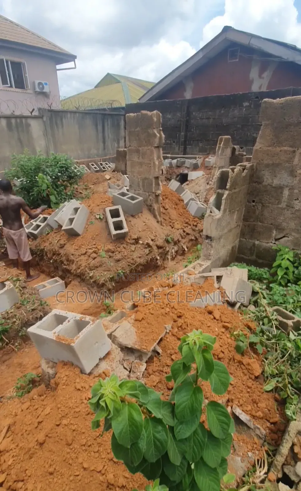 Quarter Plot of Land With Foundation Available for Sale in Ayobo