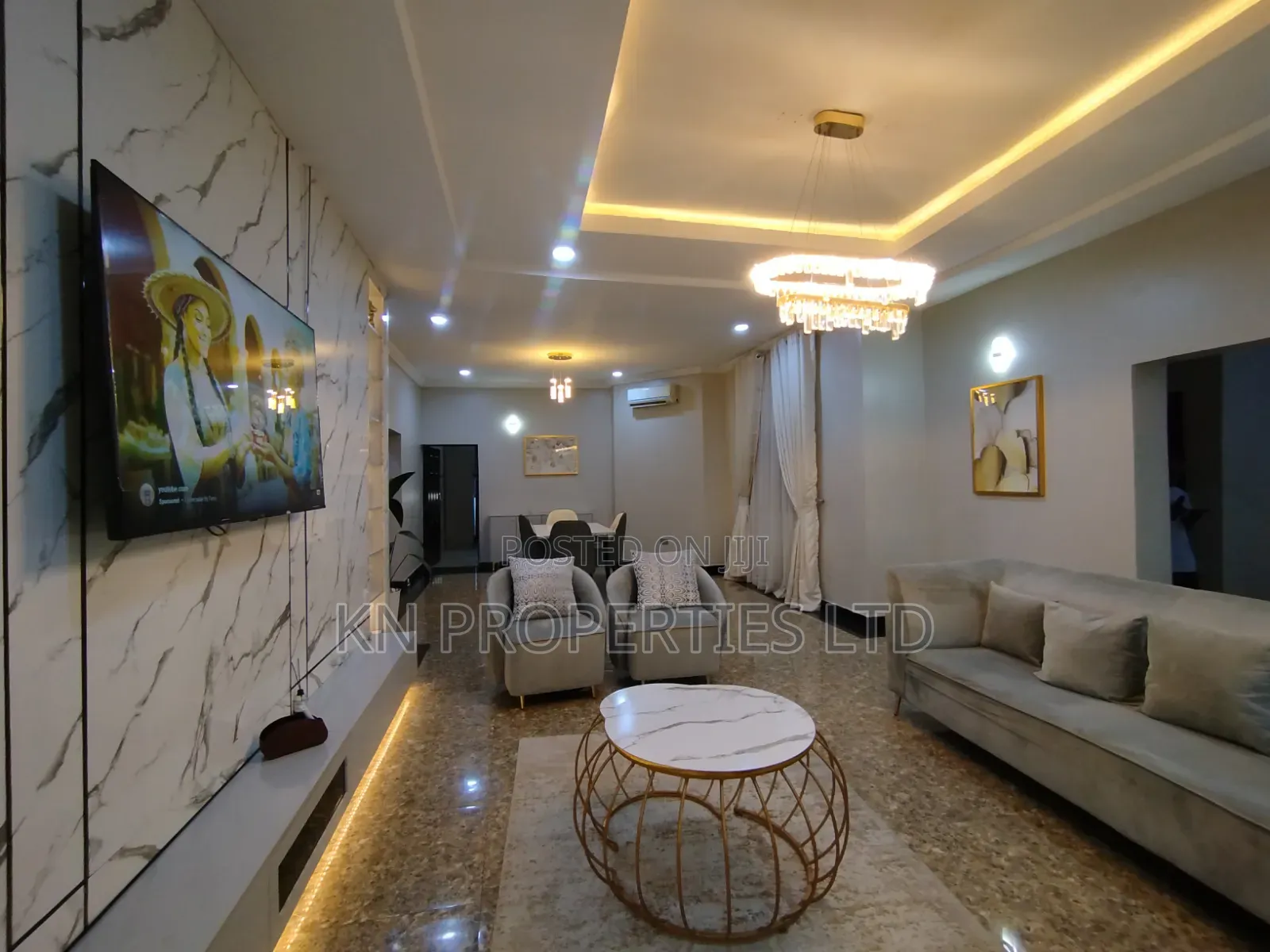 Furnished 3bdrm Apartment in Furnished And, Guzape District for rent in Guzape District