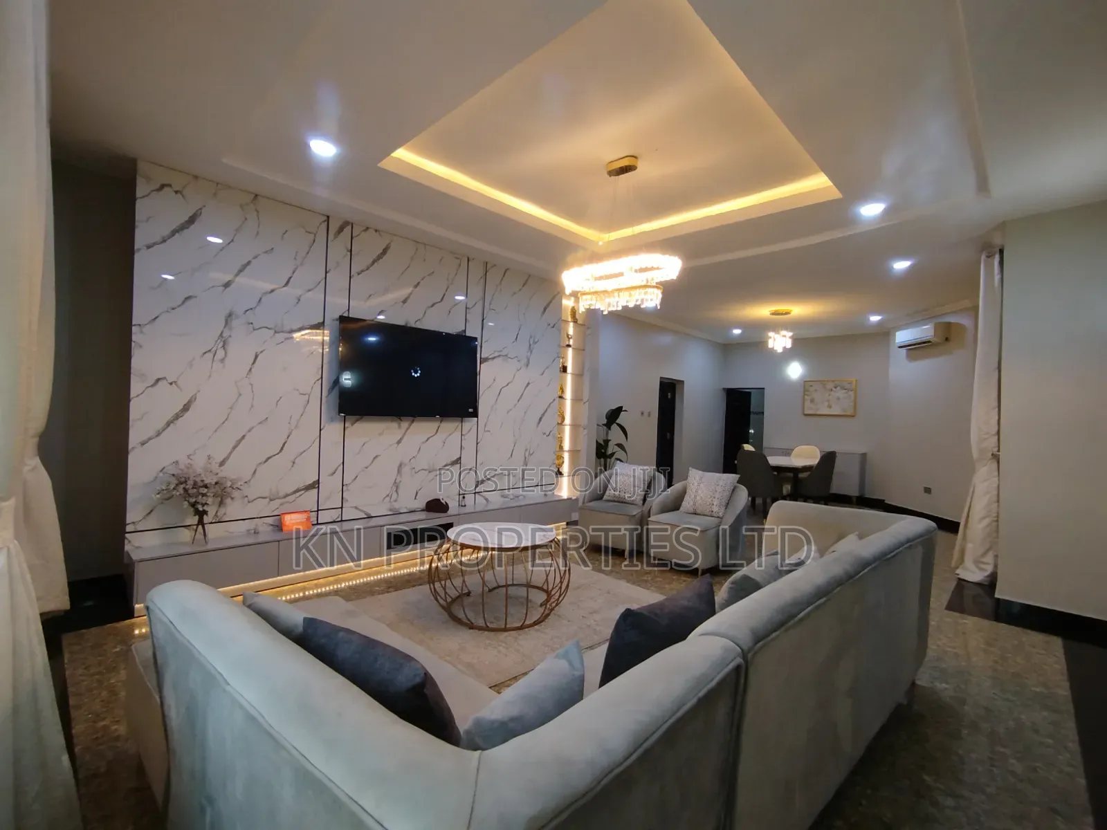 Furnished 3bdrm Apartment in Furnished And, Guzape District for rent in Guzape District