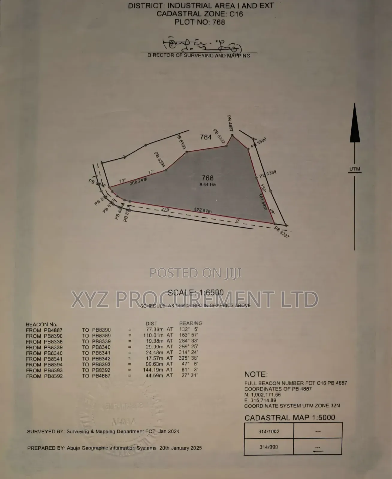 9 Hectares of Industrial Land in Idu Industrial