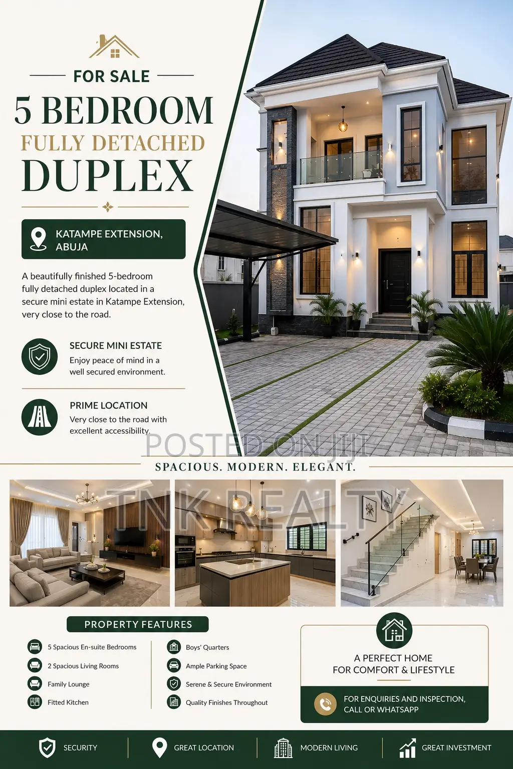 Furnished 5bdrm Duplex in Katampe Extension for sale in Katampe Extension