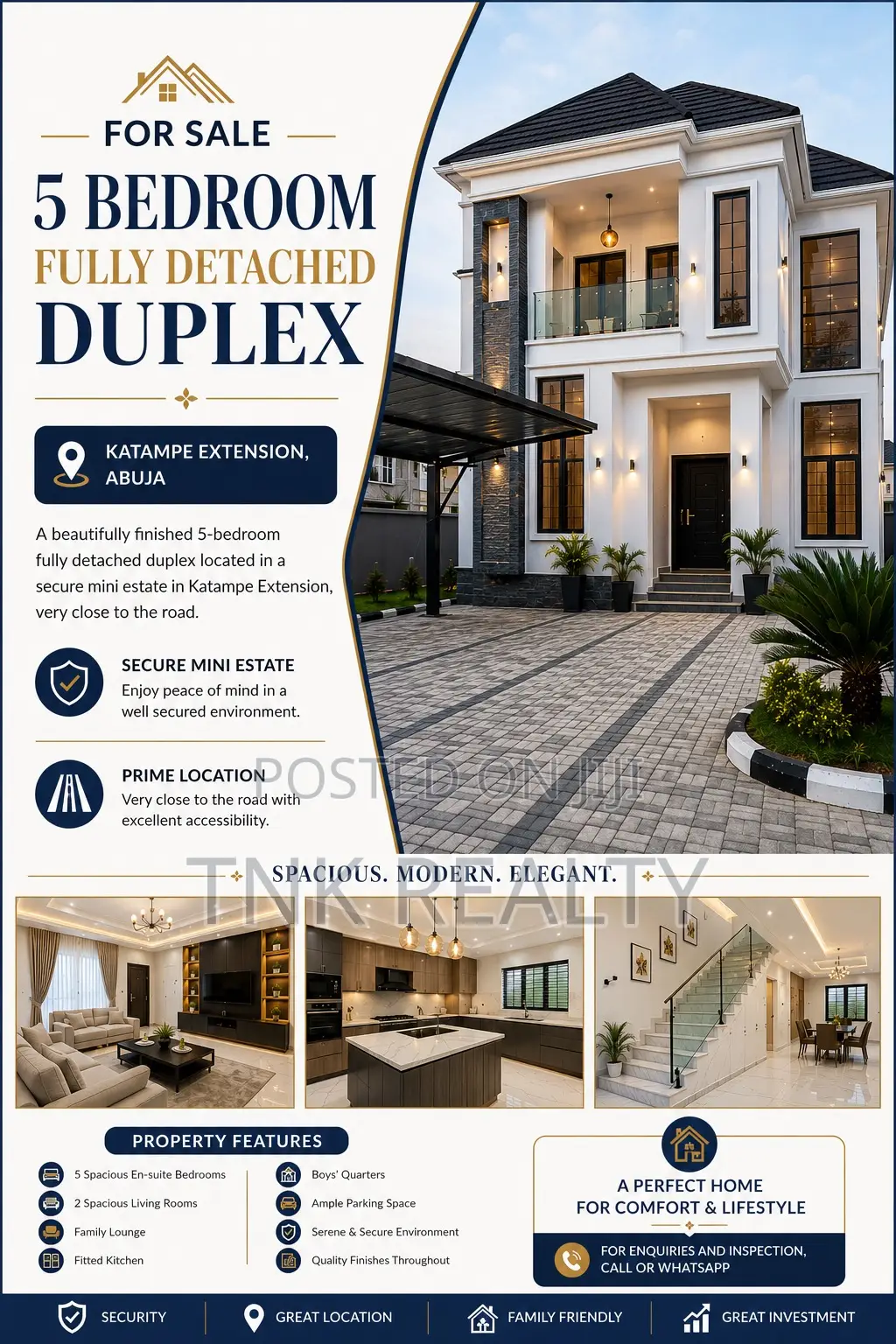 Furnished 5bdrm Duplex in Katampe Extension for sale in Katampe Extension