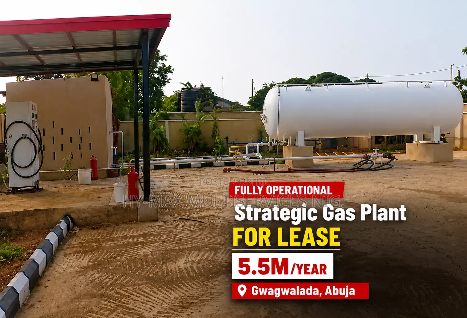 Super Strategic Gas Plant for Lease in Gwagwalada, Abuja in Giri