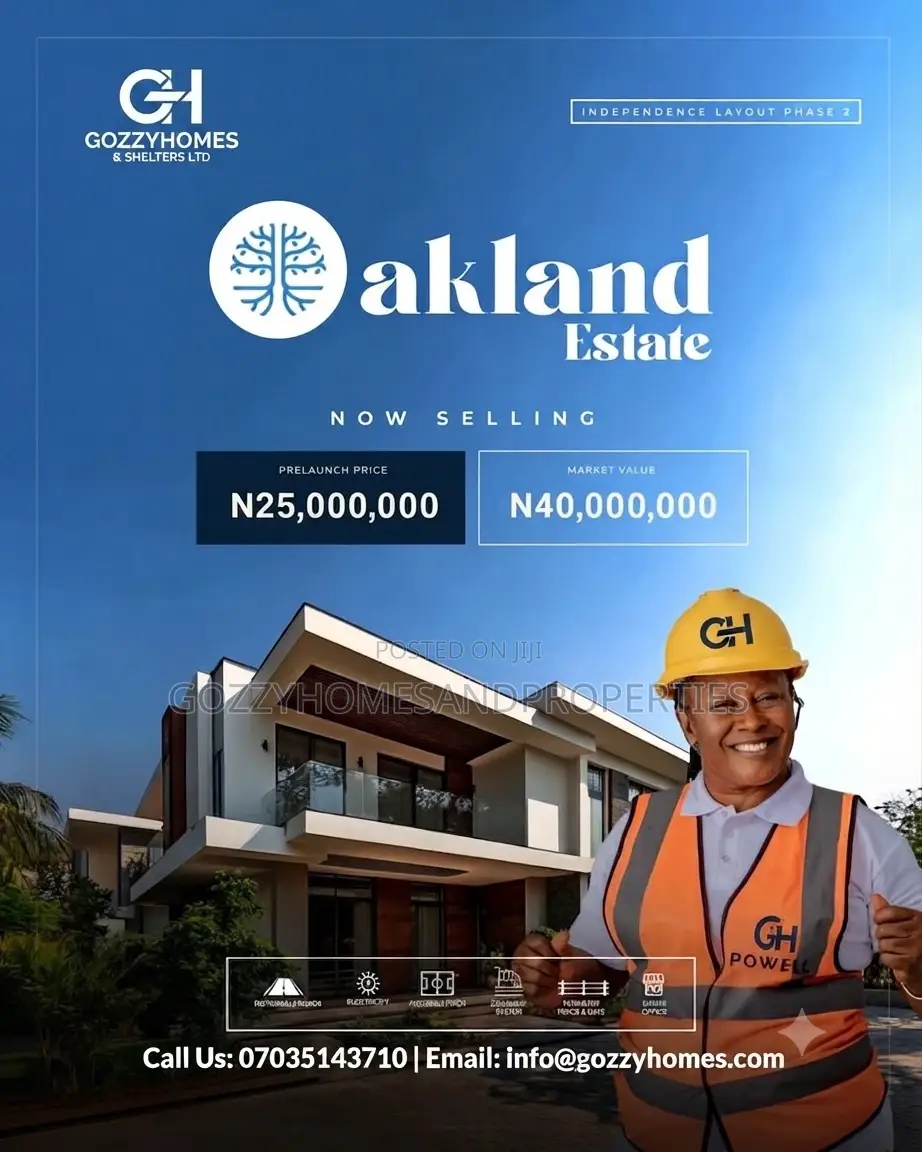 Gozzy Home Present Oakland Estate at Independence Layout Phase Enugu in Enugu State