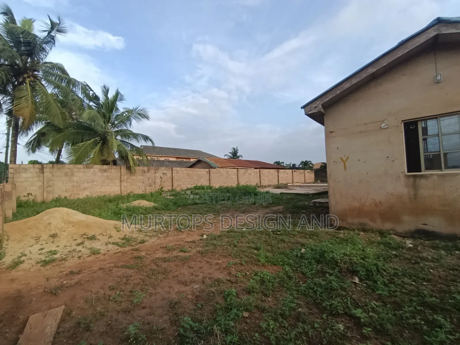 A Table Land With 2 Units of Mini Flat on a Corner Piece of Land in Ita Oluwo