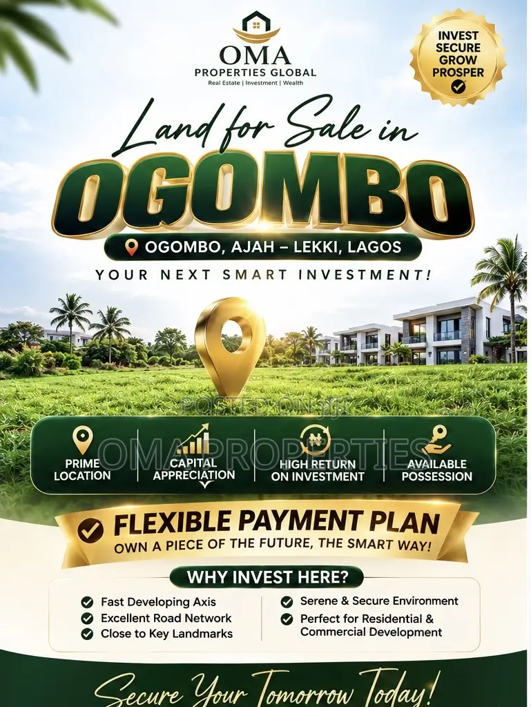 Land for Sale in Ogobmo in Ogombo