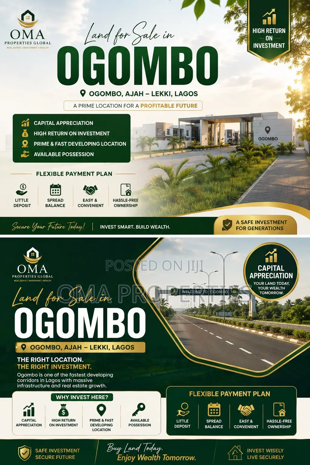 Land for Sale in Ogobmo in Ogombo