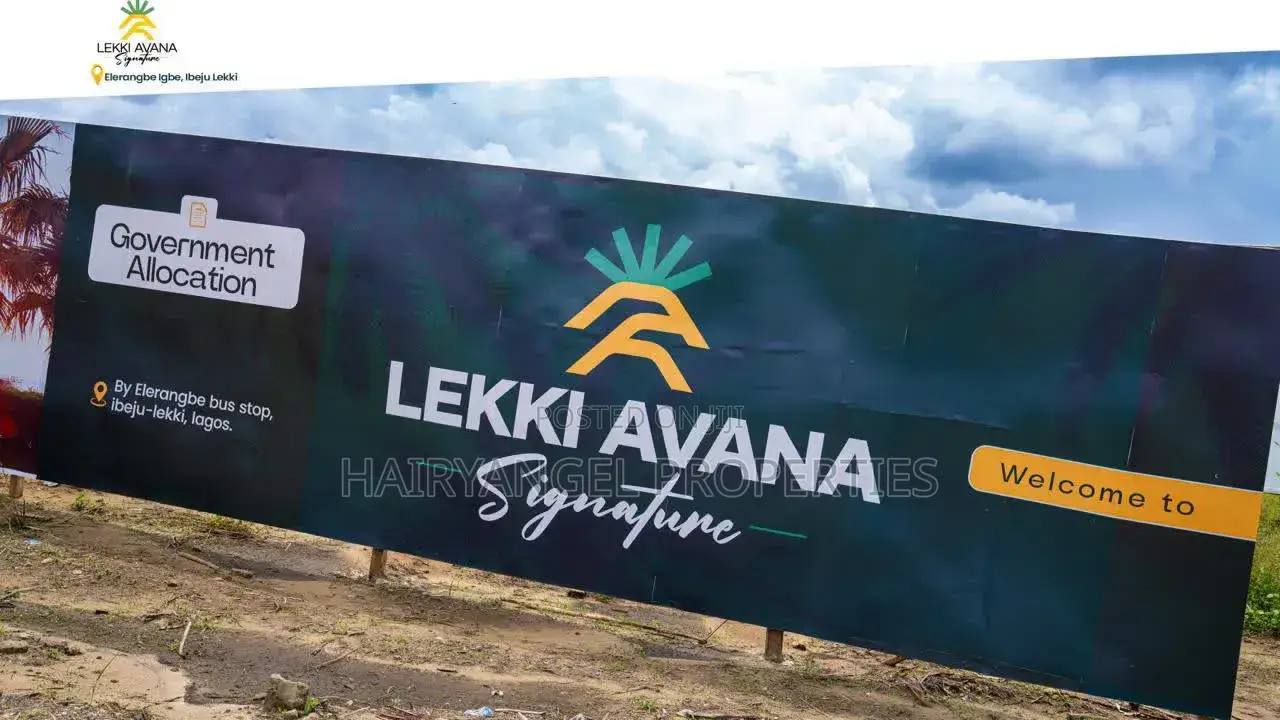 Lekki Avana Signature Resort Palm Estate, Elerangbe Ibeju Lekki Lagos in Lekki Expressway