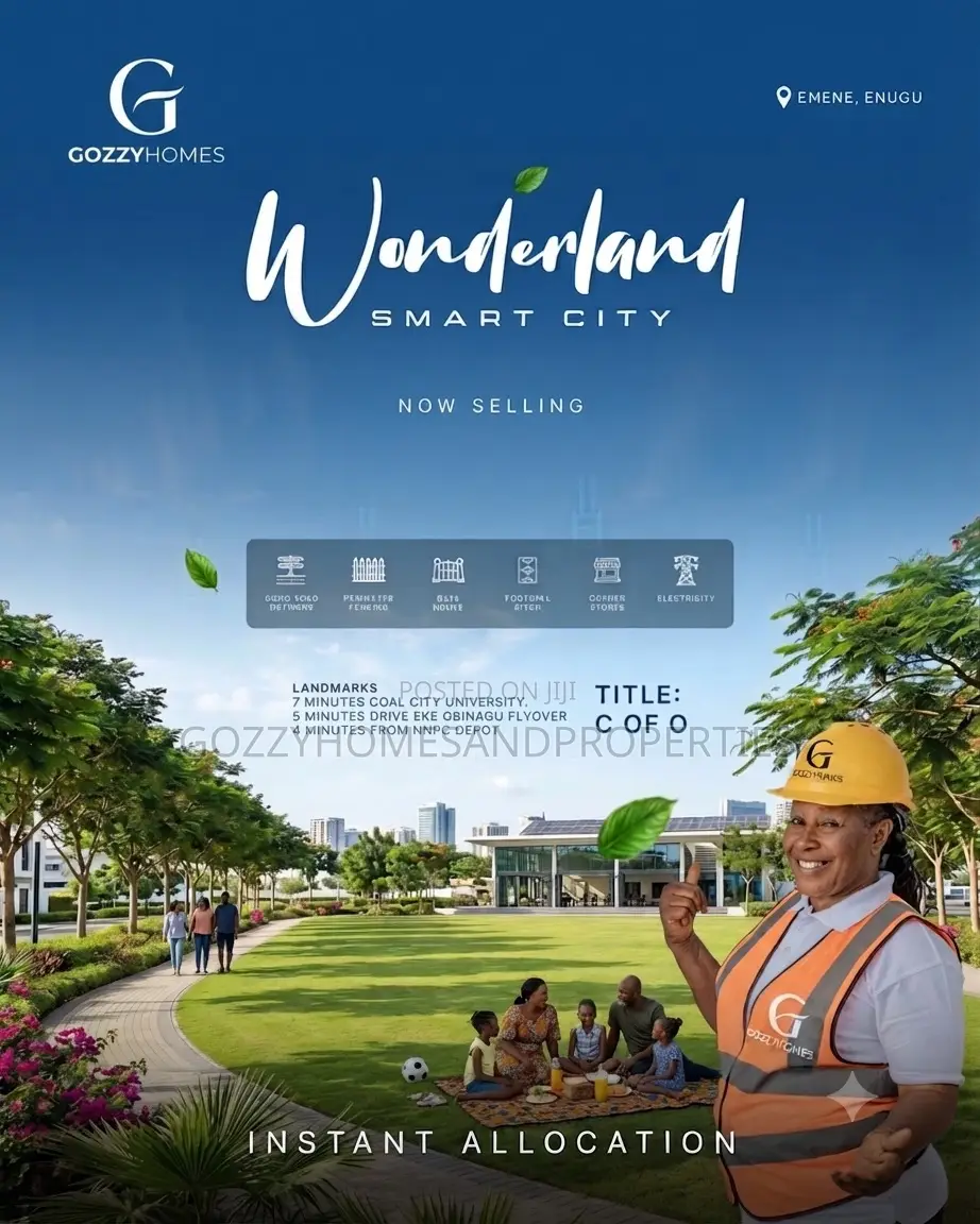 Gozzyhomes Present Wonderland Estates in Enugu State