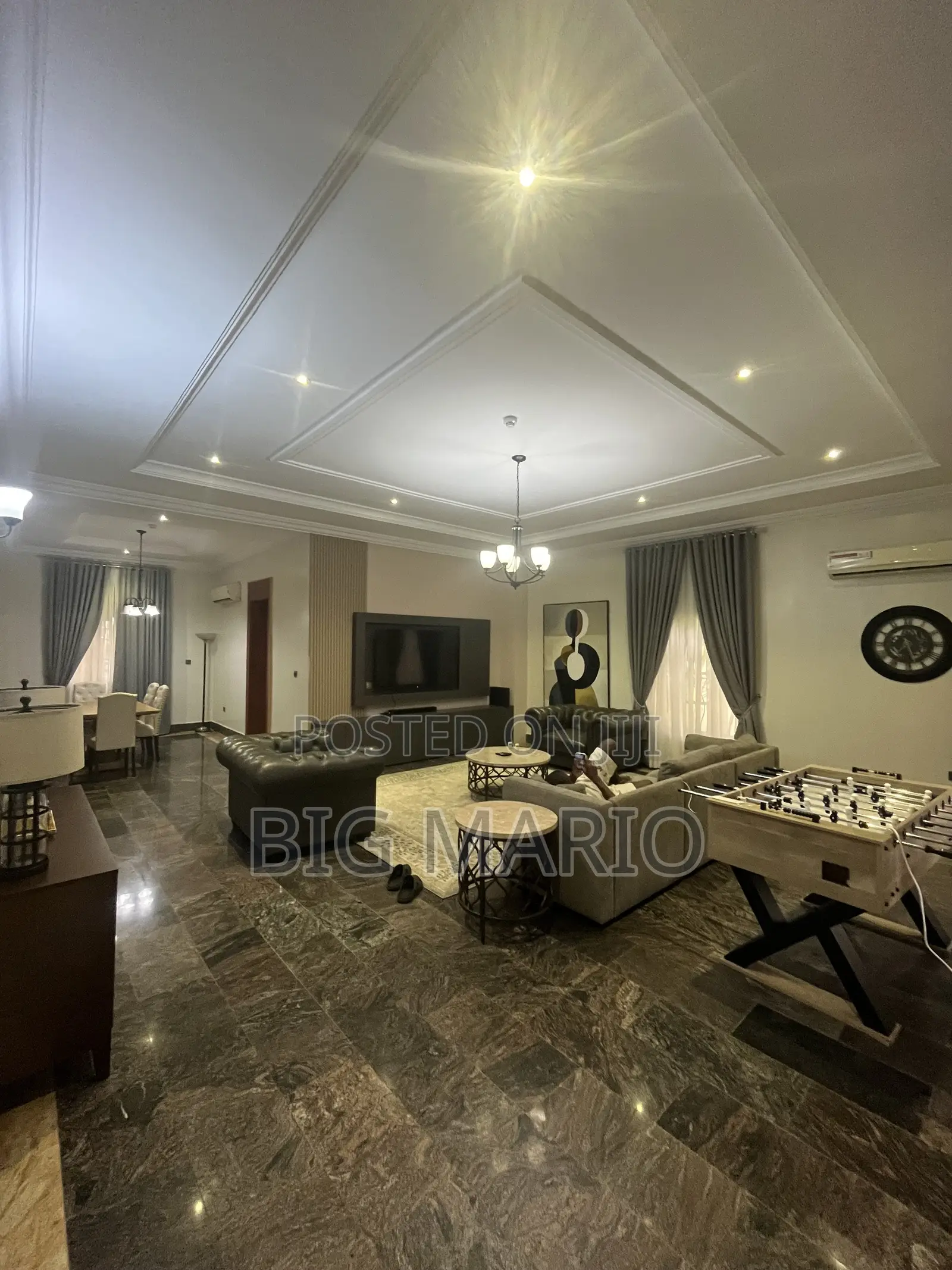 Furnished 4bdrm Duplex in Guzape Main for rent in Guzape District
