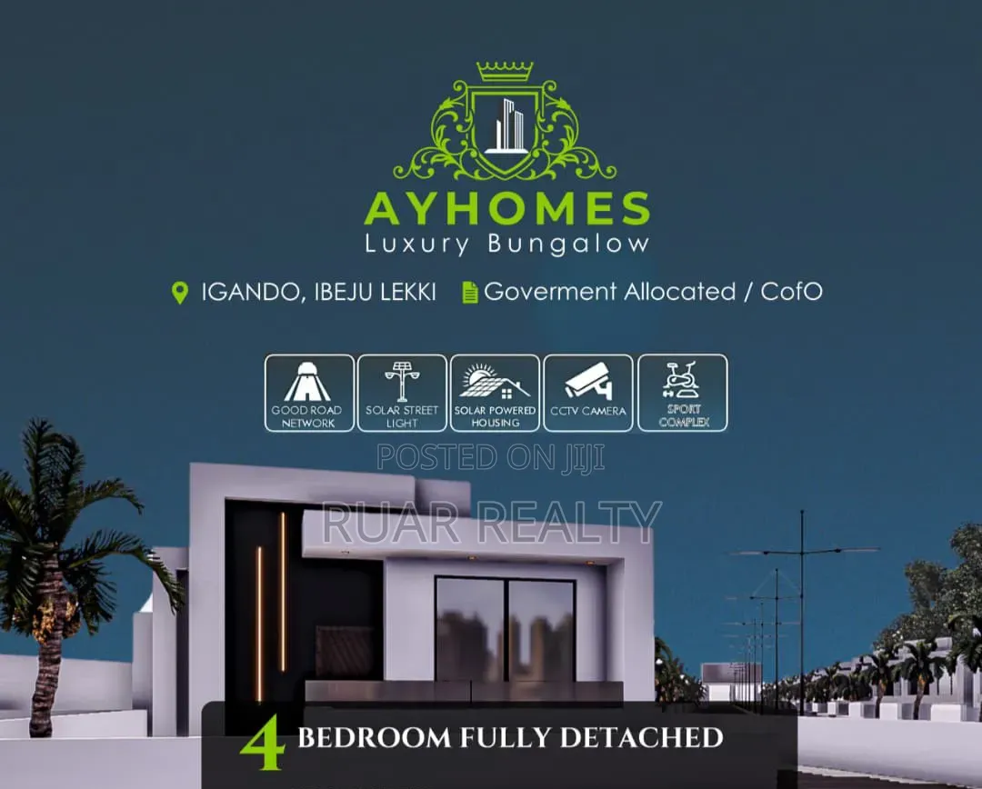 4bdrm Bungalow in Ayhomes Luxury, Lekki Expressway for sale in Lekki Expressway