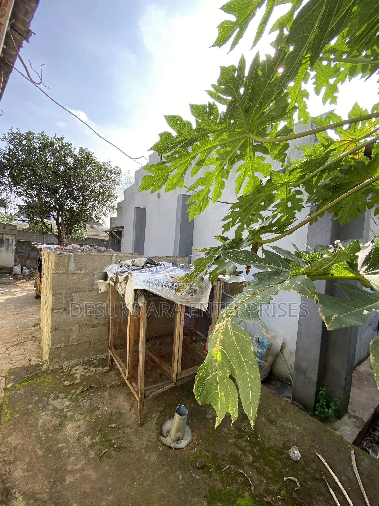 A Land Measured 100ft by 50ft With a Church Structure in Ayobo