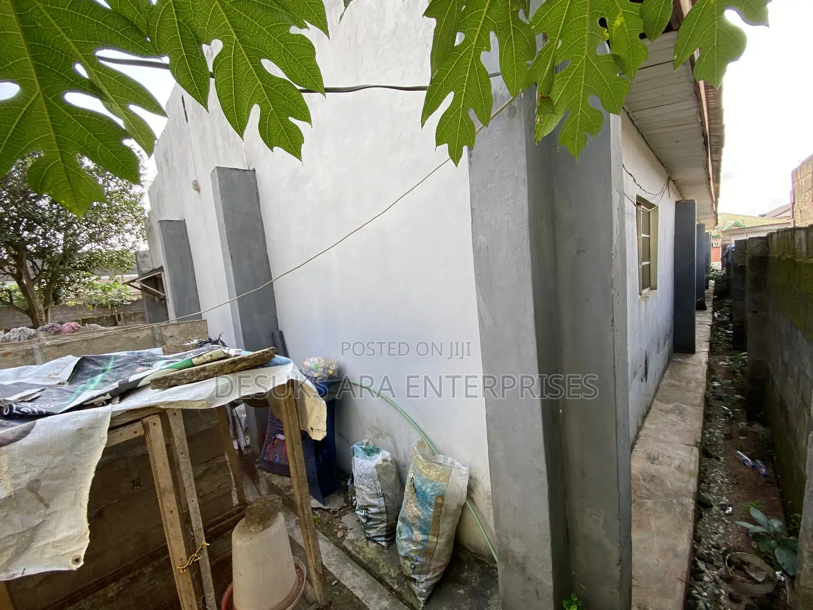 A Land Measured 100ft by 50ft With a Church Structure in Ayobo