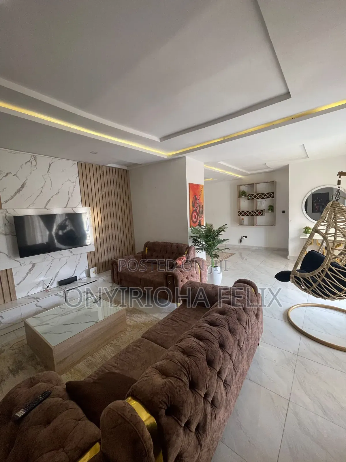 Furnished 2bdrm Block of Flats in Estate Around, Life Camp for rent in Life Camp