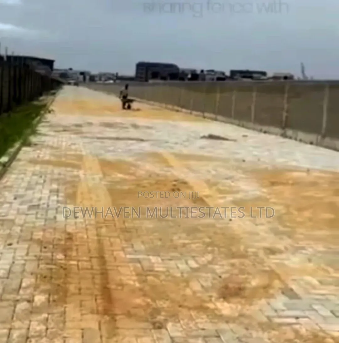 9.6 Hectare Bare Land Sand Filled, Settled, Paved and Fenced for Sale in Ikate-Elegushi