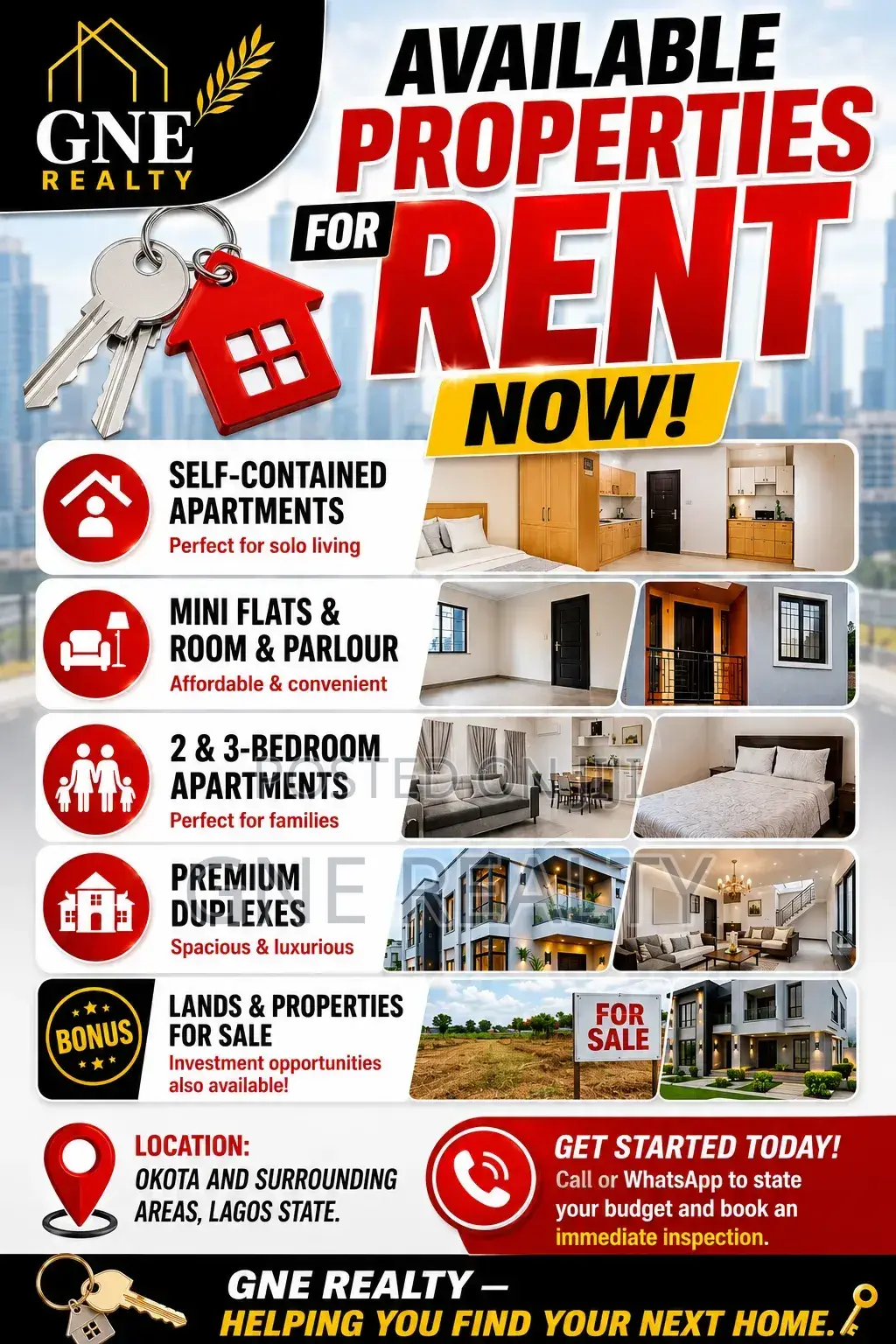 2bdrm Apartment in Ago Palace for rent in Ago Palace