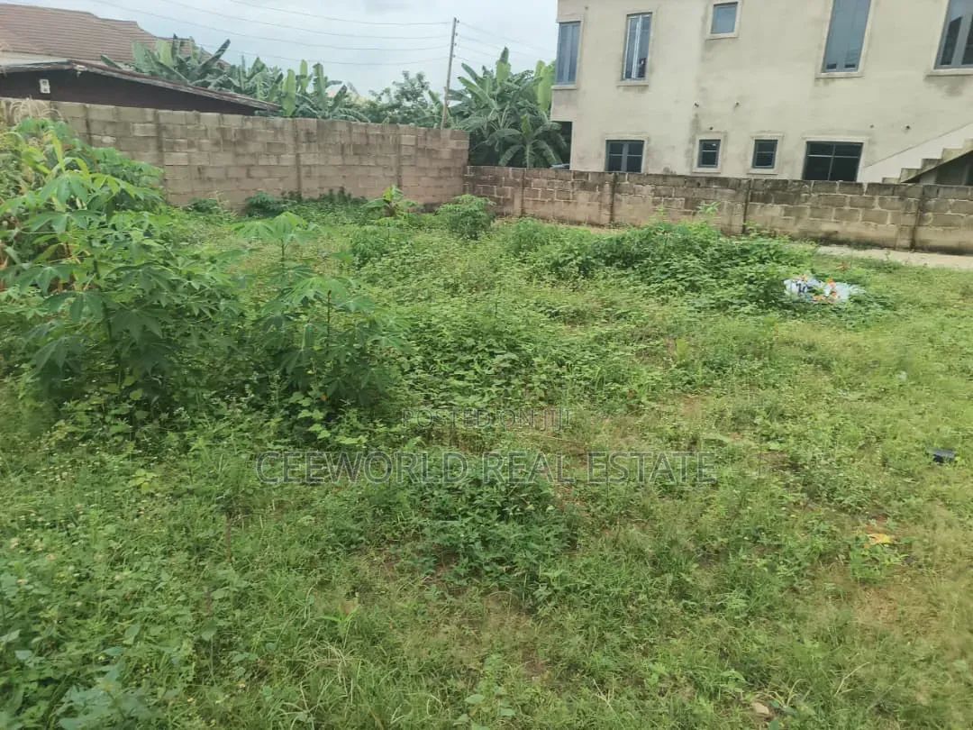 A Standard Plot of Land With Uncompleted Room and Parlour Self Con in Oluyole Estate