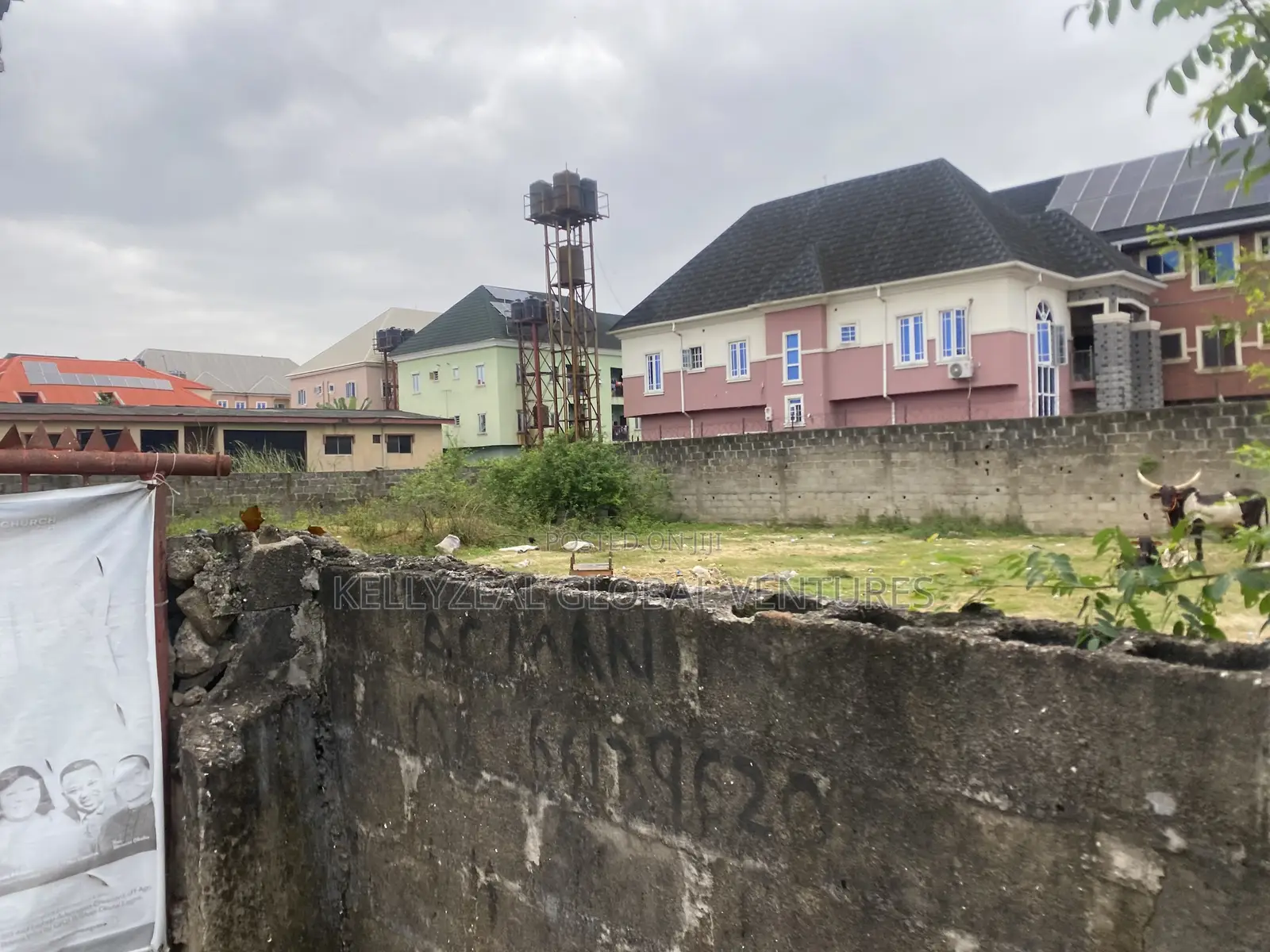 Corner Piece Full Plot of Land for Sale at GloryLand Estate Ago in Ago Palace