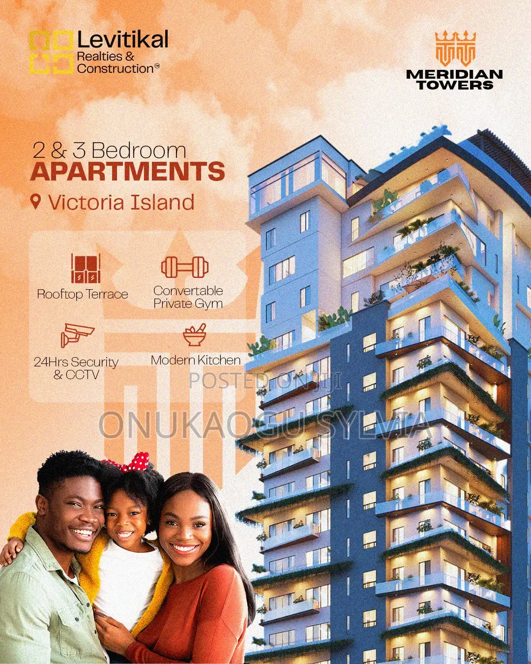 2bdrm Apartment in Meridian Tower, Ademola Adetokunbo for sale in Ademola Adetokunbo