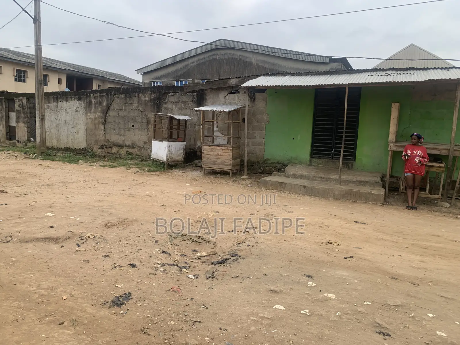 Half Plot of Land Corner Piece 60 by 60 Corner Piece ,Fenced and Gate in Governors Road