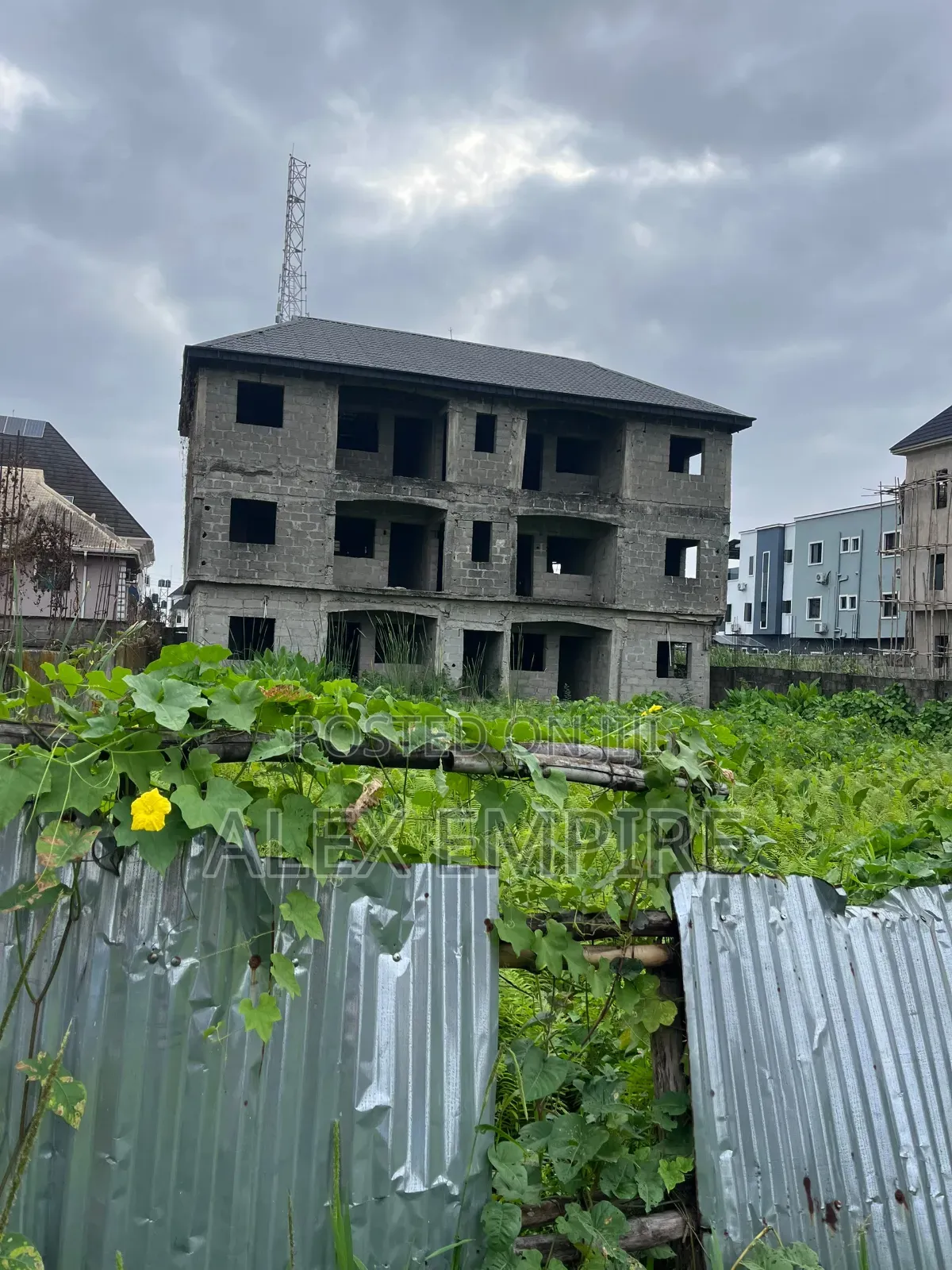Land With 6 Units of 2 Bedroom Flat for Sale in Ago in Ago Palace