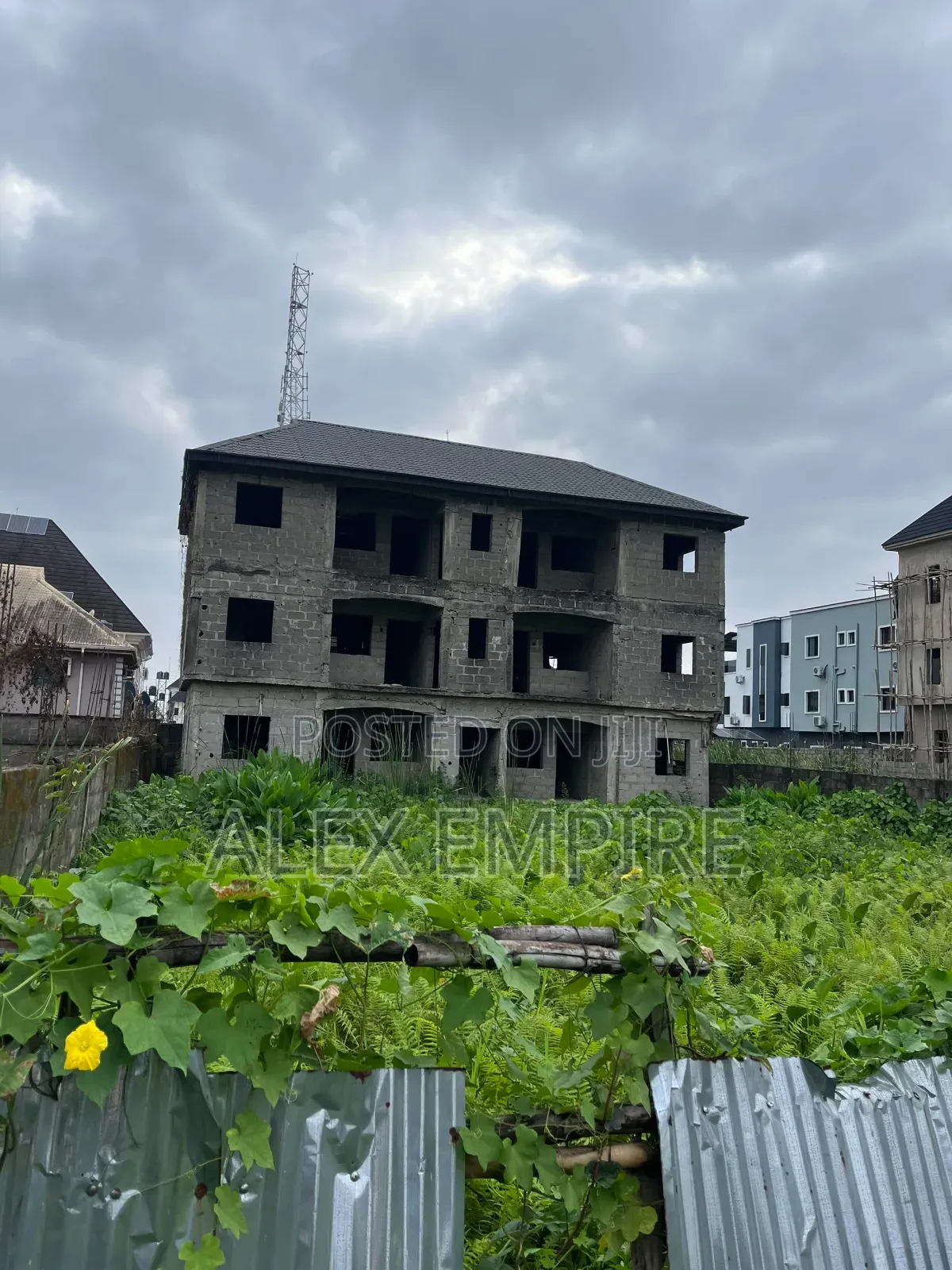 Land With 6 Units of 2 Bedroom Flat for Sale in Ago in Ago Palace