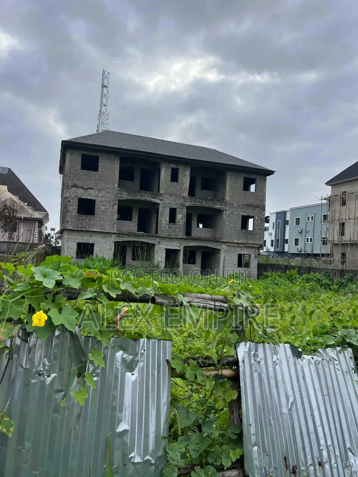 Land With 6 Units of 2 Bedroom Flat for Sale in Ago in Ago Palace