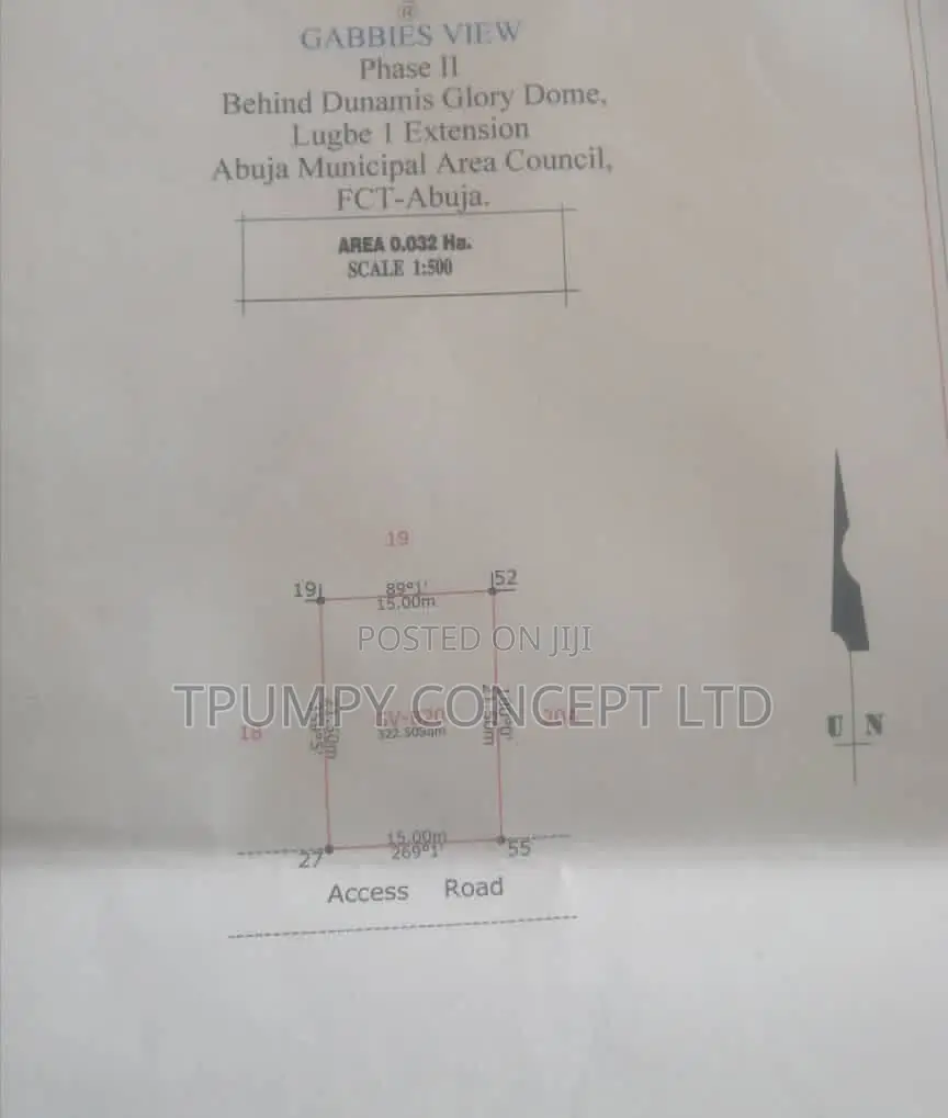Prime 320sqm Land for Sale in Lugbe Extension, Abuja in FHA