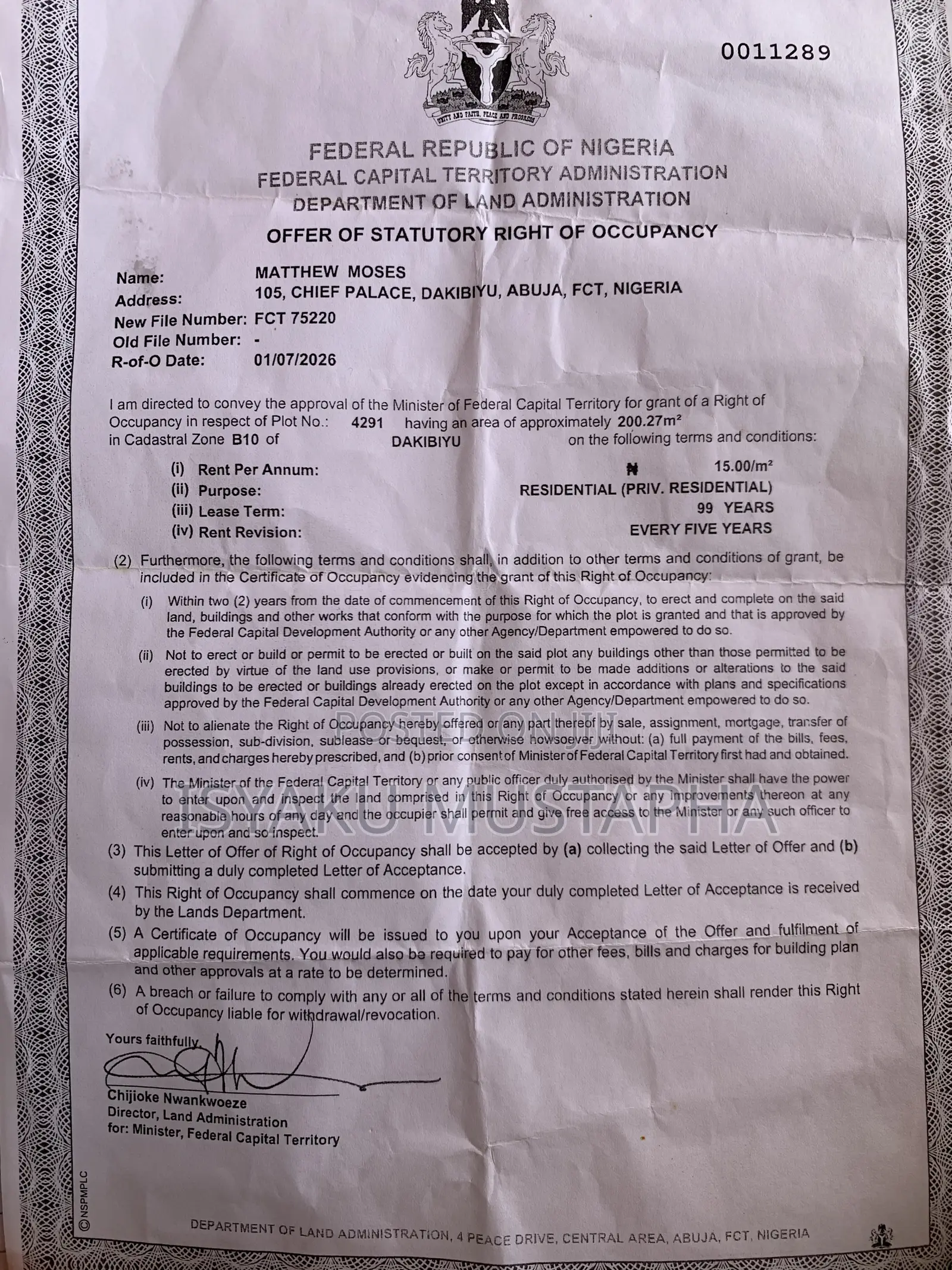 Estate Plot for Sale in Dakibiyu
