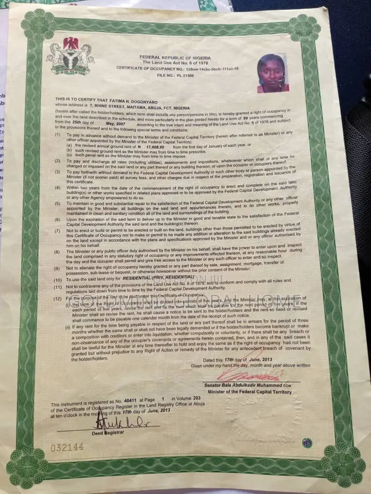 1150sqm. Residential Land for Sale in Kaura District. Abuja - Nigeria in Kaura