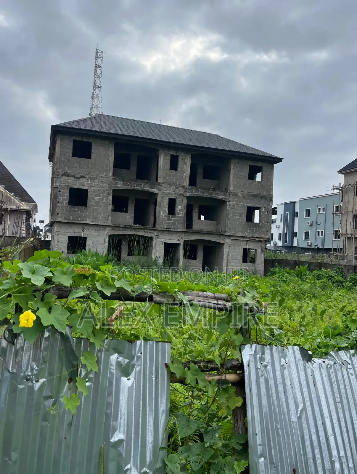 Plot of Land With Units of 2 Bedroom Flat on It in Ago Palace