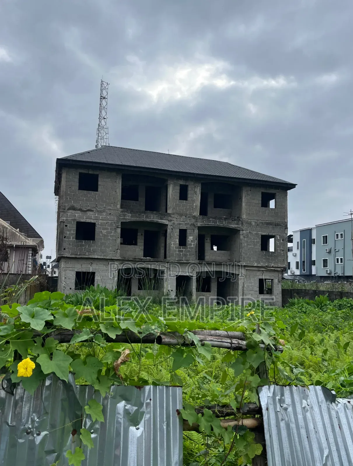 Plot of Land With Units of 2 Bedroom Flat on It in Ago Palace