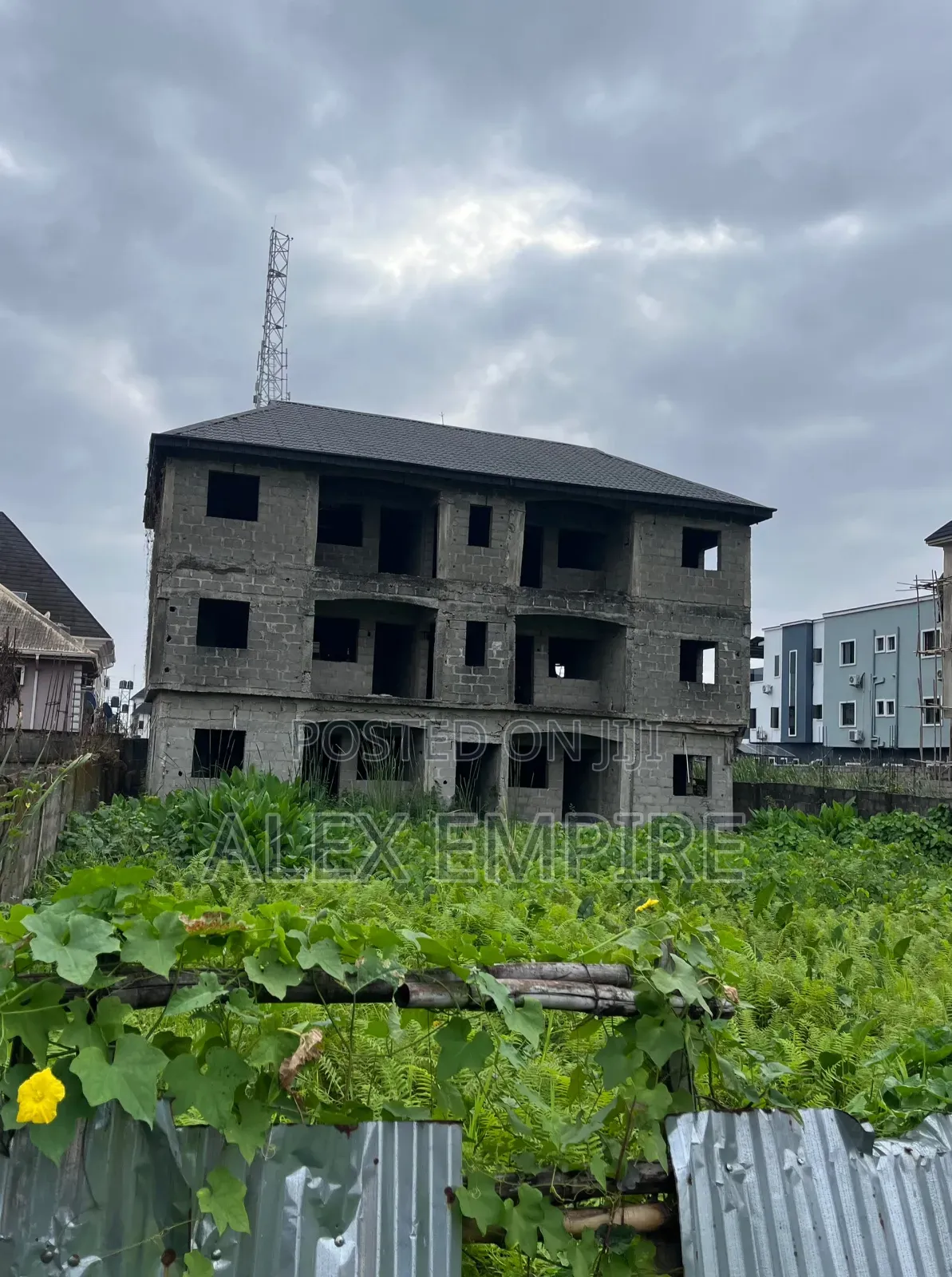 Plot of Land With Units of 2 Bedroom Flat on It in Ago Palace