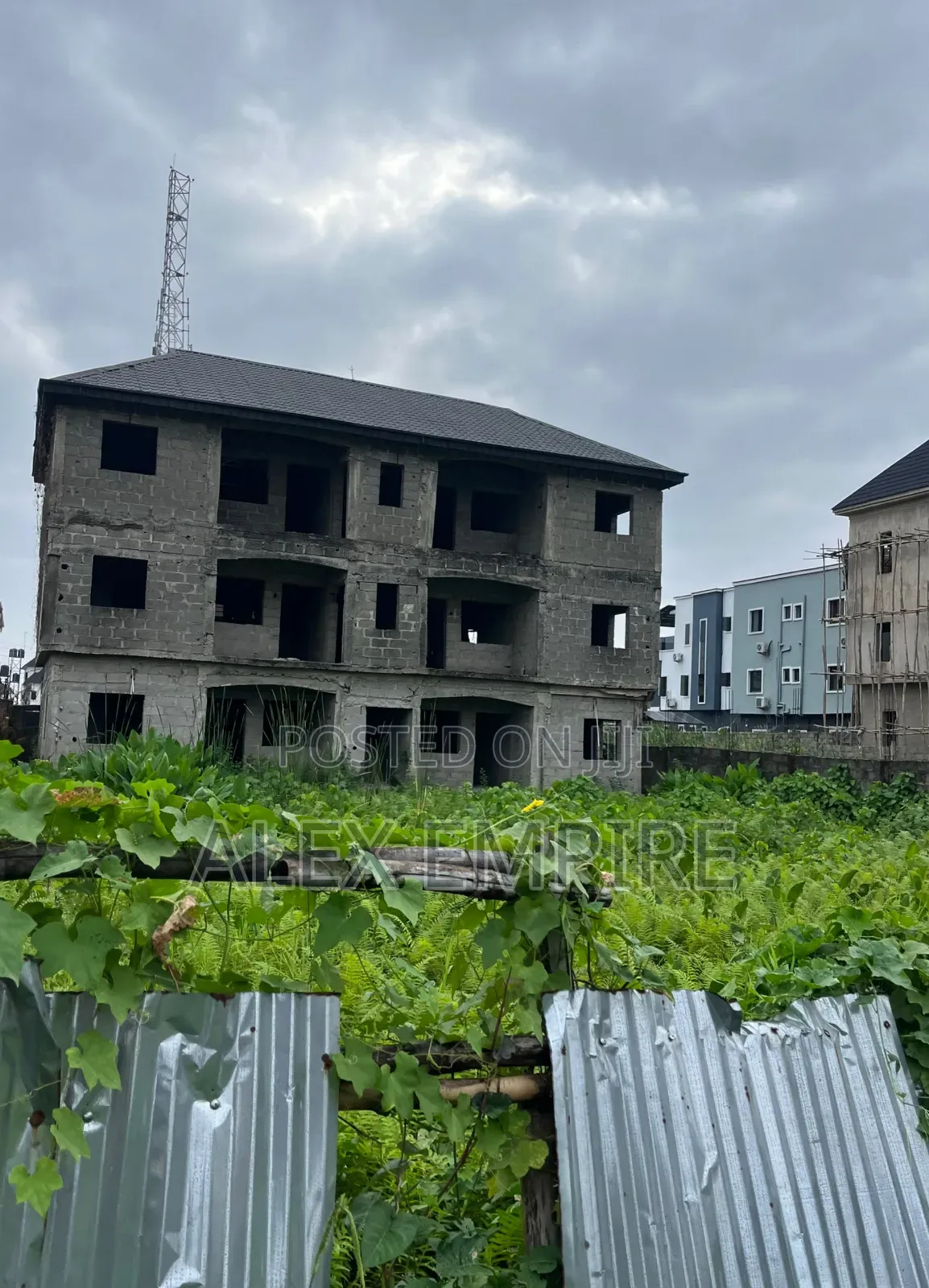 Plot of Land With Units of 2 Bedroom Flat on It in Ago Palace