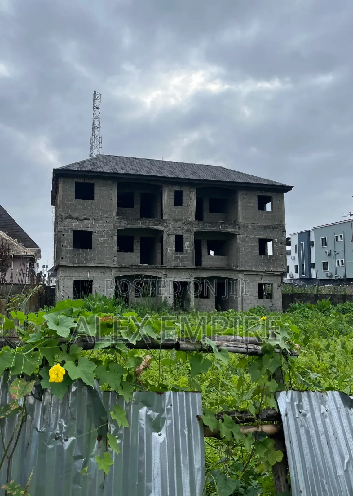 Plot of Land With Units of 2 Bedroom Flat on It in Ago Palace