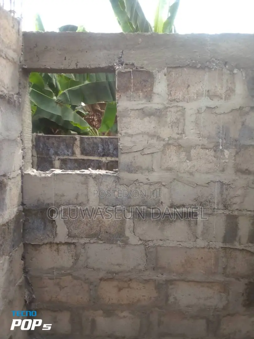 Uncompleted Building on Half Plot of Land in Ado-Odo/Ota