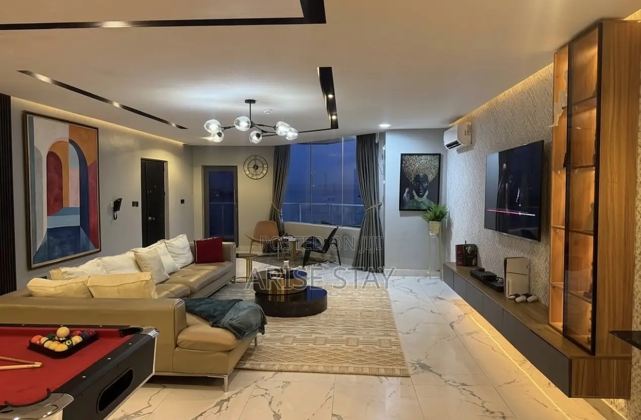 3-Bedroom Water View Apartment With Pool Ps5 | Lekki in Lekki Phase 1